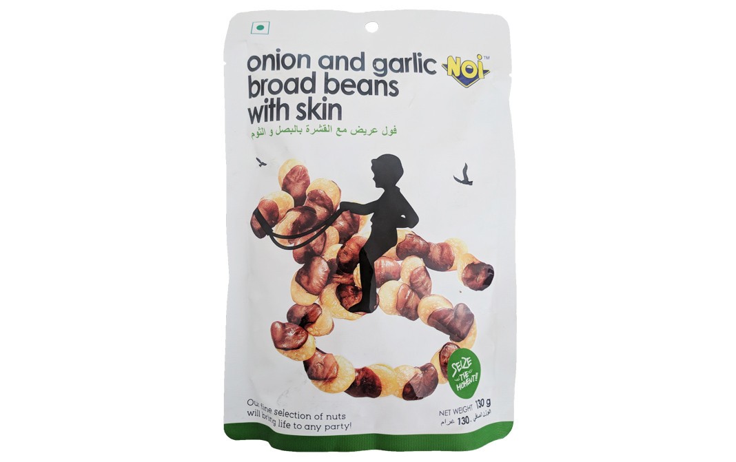 Noi Onion & Garlic Broad Beans with Skin   Pack  130 grams